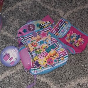 SHOPKINS 5 PIECE BACKPACK SET
